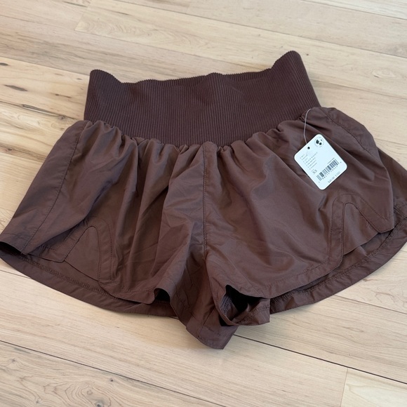 free people movement Pants - Free People Movement lined shorts-New-XS-Brown-Athletic-Activewear